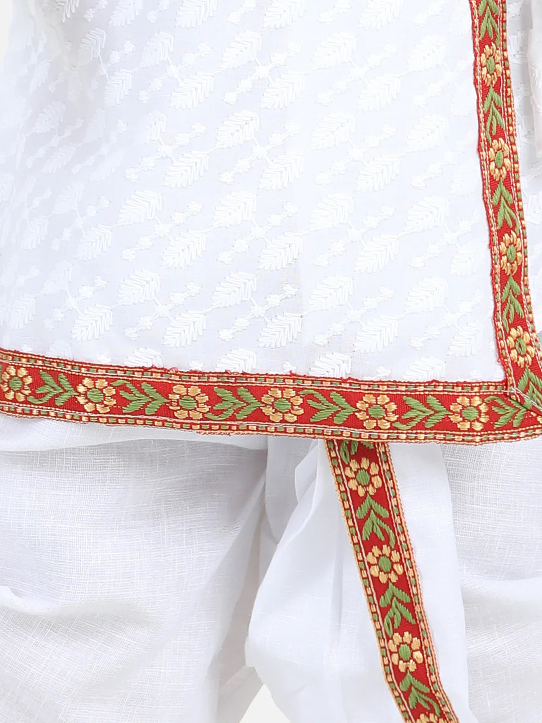 BownBee Full Sleeves Angrakha Kurta & Dhoti Set