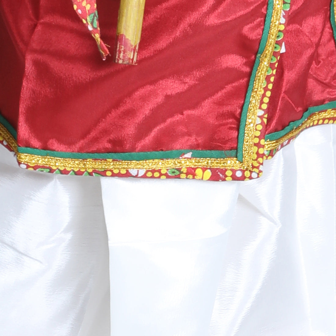 BownBee Full Sleeves Kanhaiya Suit With Basuri & Mukut With Band - Maroon