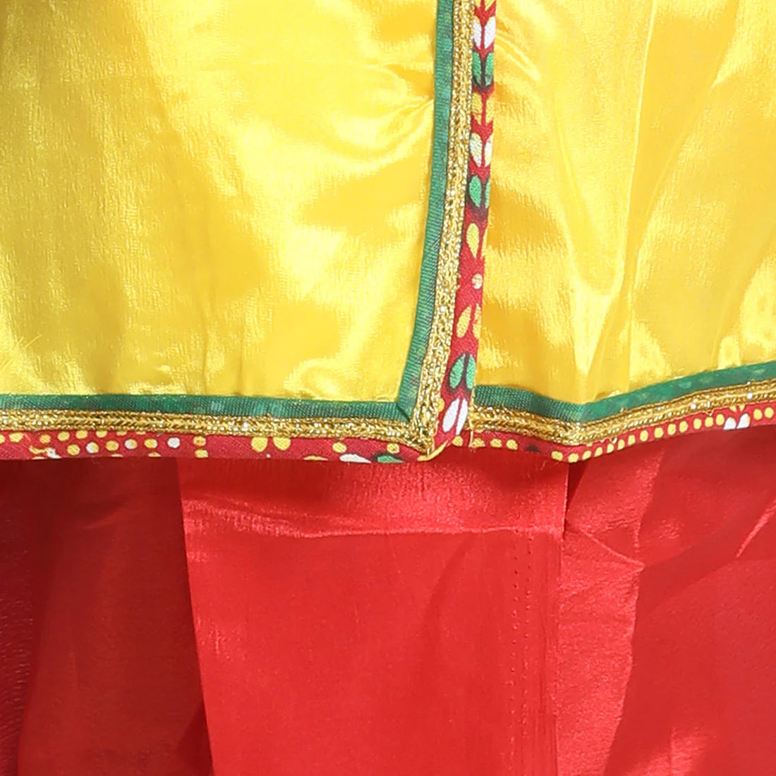 BownBee Full Sleeves Kanhaiya Suit With Basuri & Mukut With Band