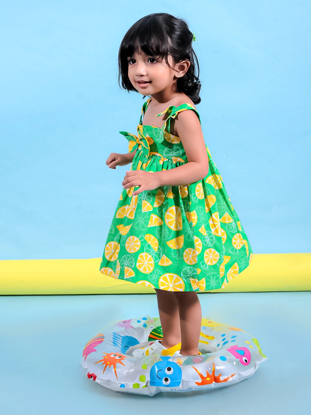 BownBee LemonLush Summer Dress for Girls