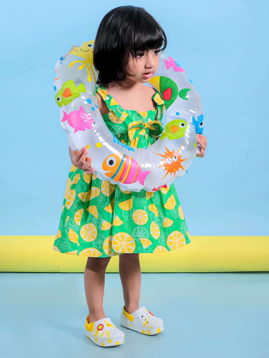 BownBee LemonLush Summer Dress for Girls
