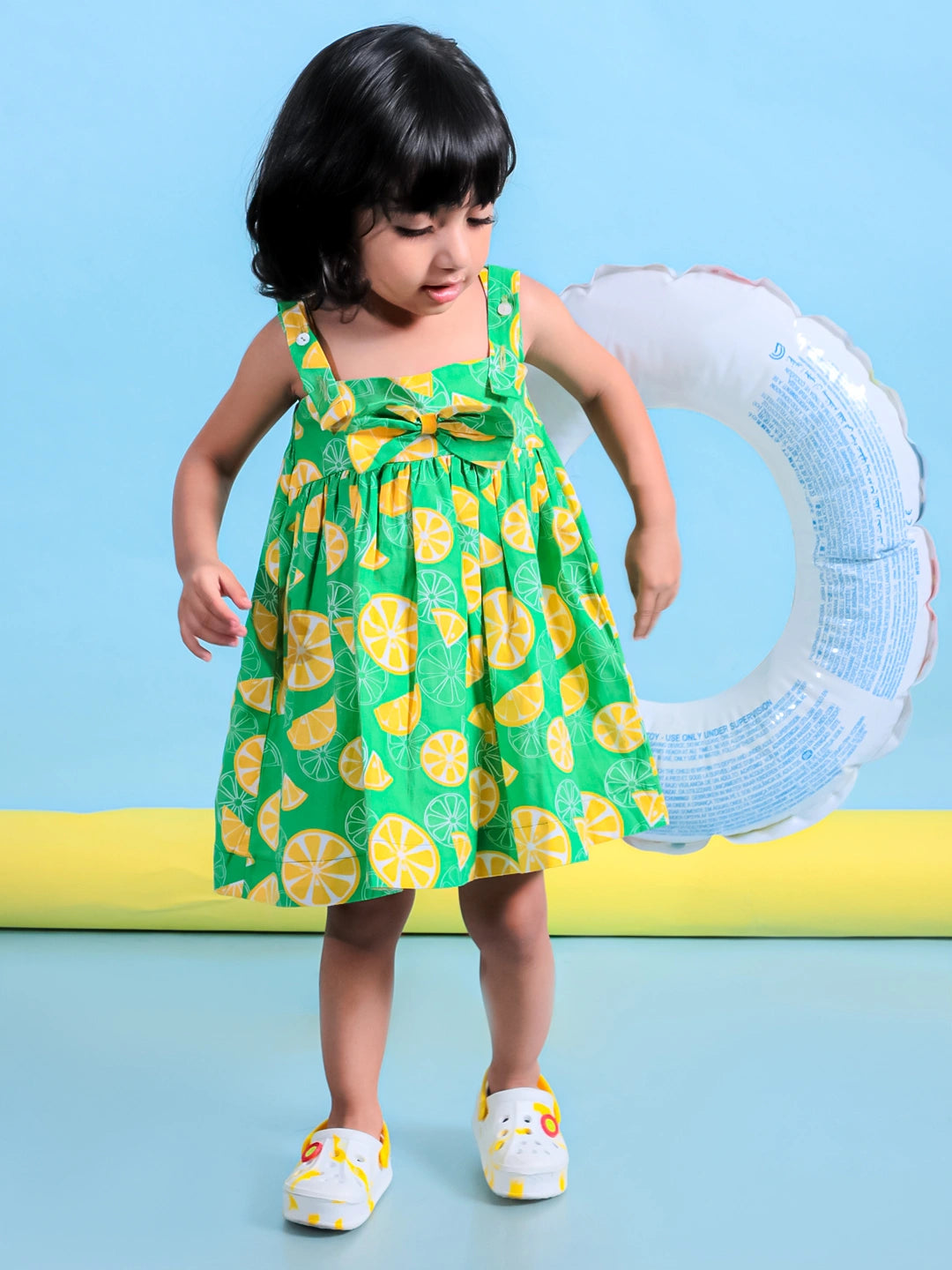 BownBee LemonLush Summer Dress for Girls