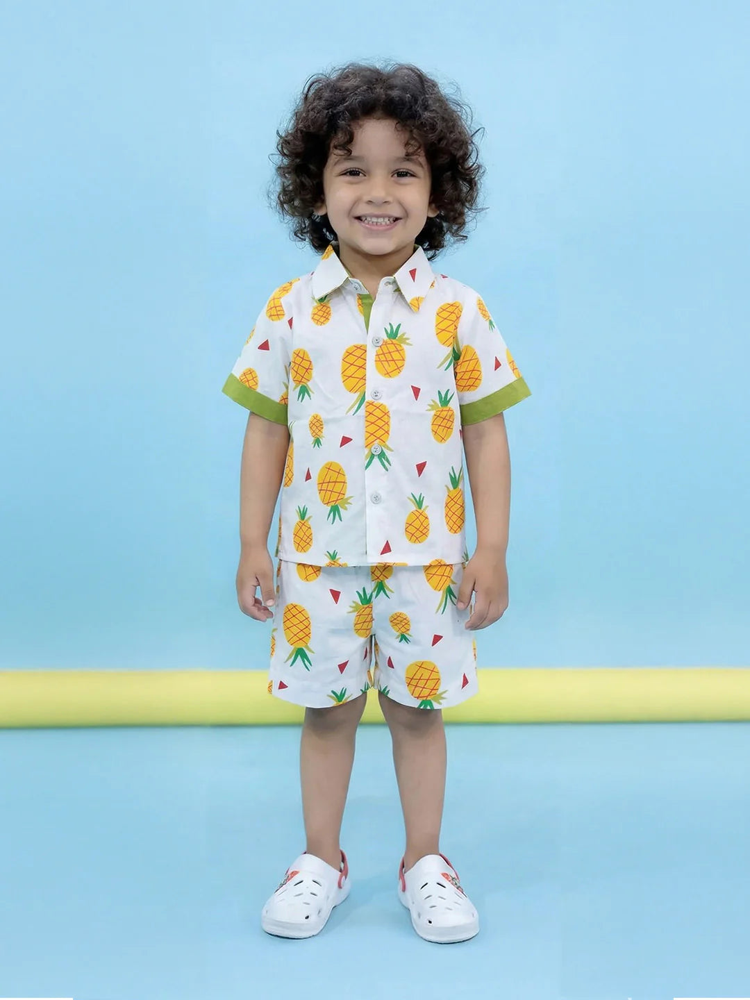 BownBee Pinacolada Shirt and Shorts Set for Boys
