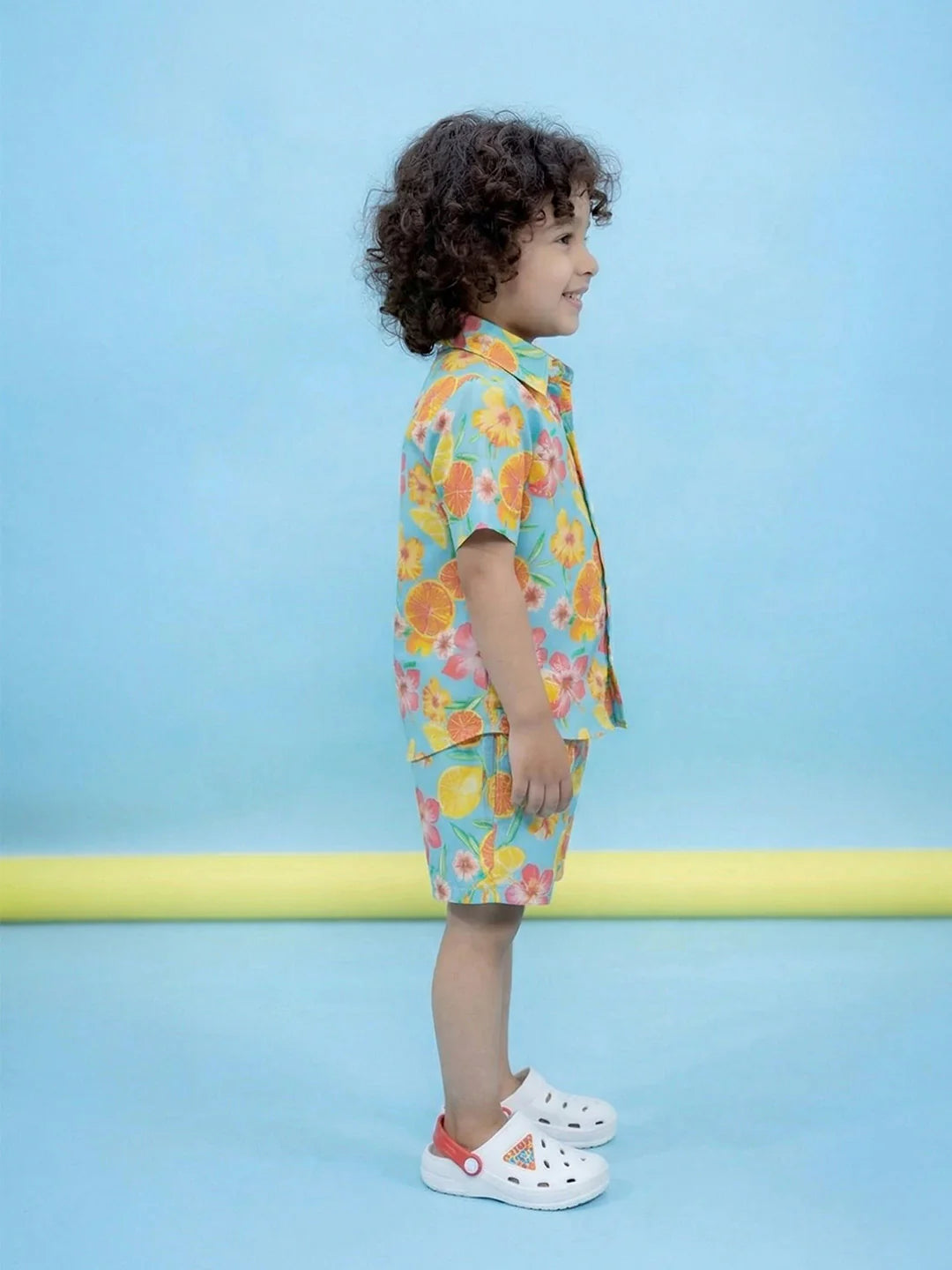 BownBee Sunnycitrus Shirt and Shorts Set for Boys