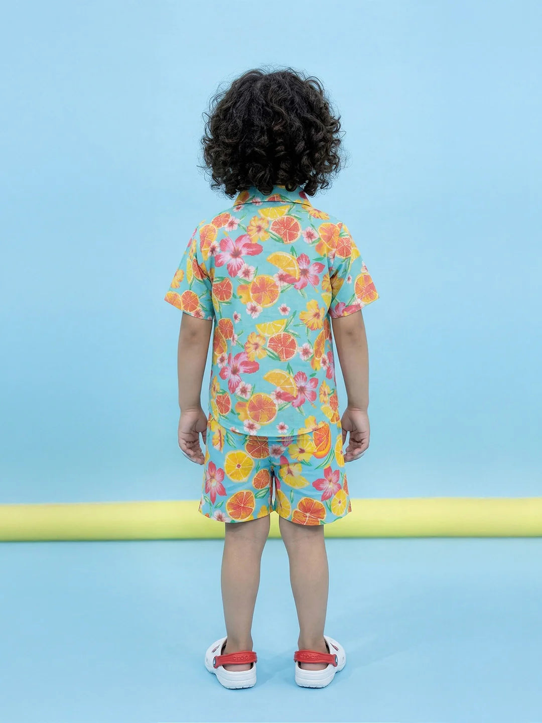 BownBee Sunnycitrus Shirt and Shorts Set for Boys