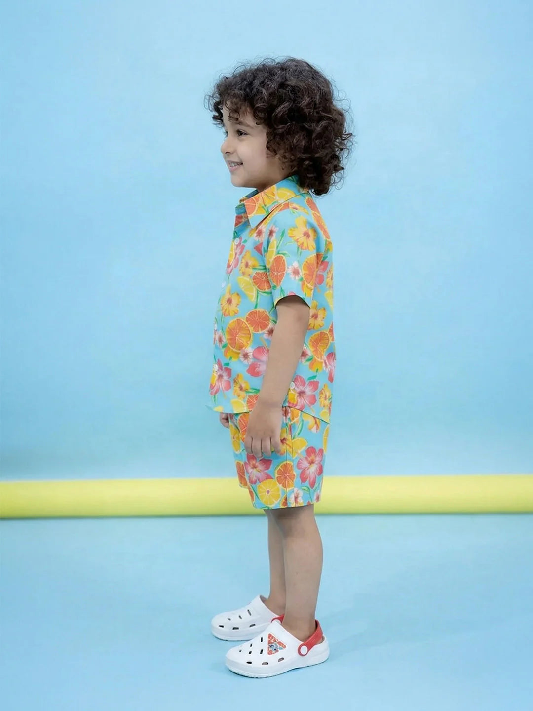 BownBee Sunnycitrus Shirt and Shorts Set for Boys