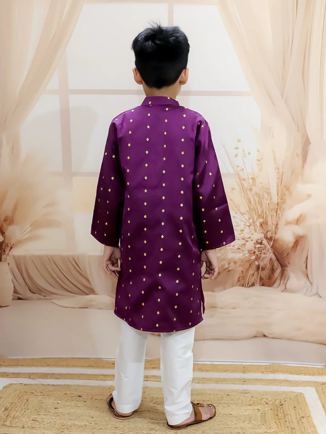 BownBee Malang zari kurta Pyjama Set For Boys