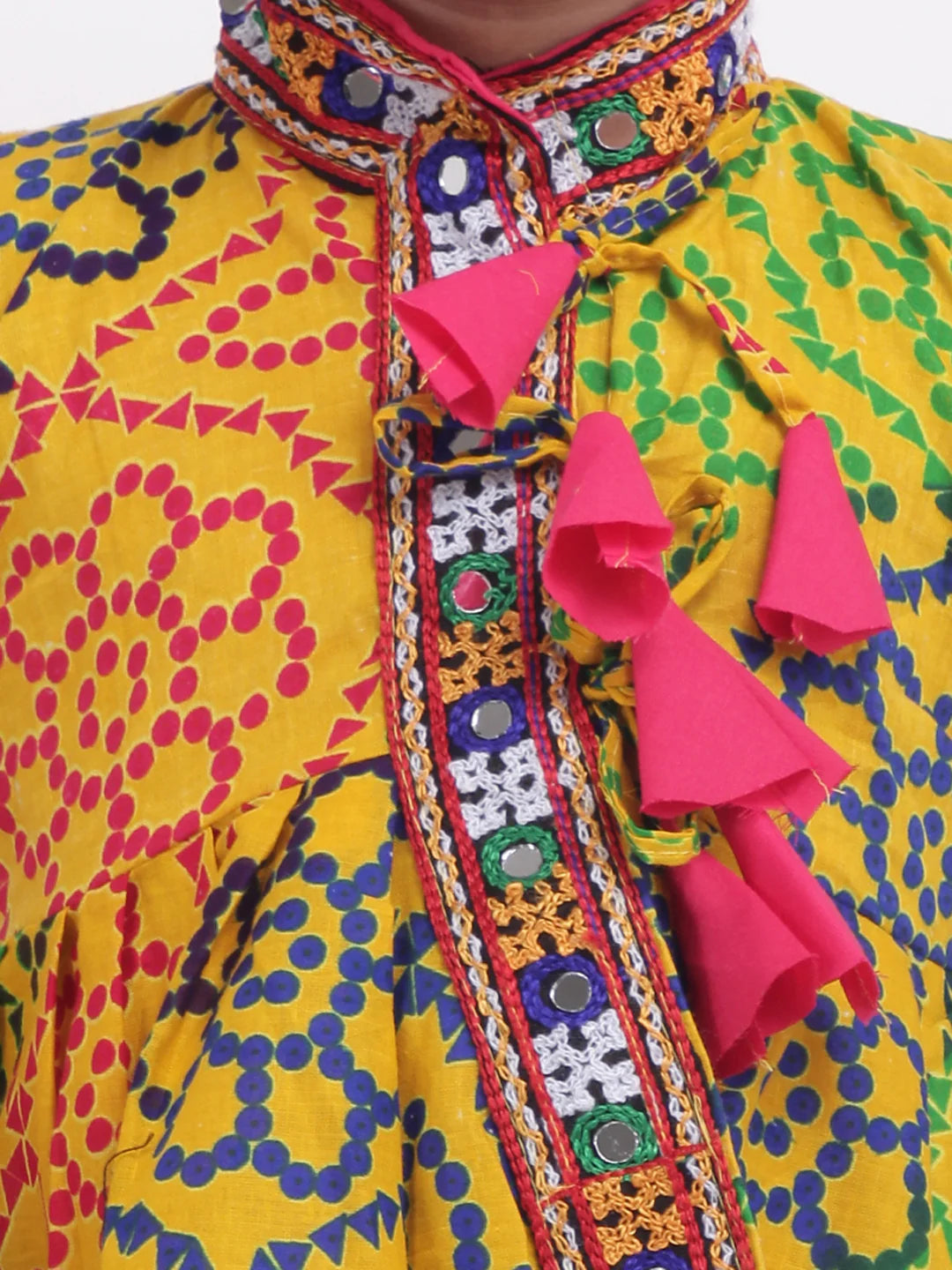 BownBee Kids Boys Navratri Dandiya  Garba Printed Navratri Kedia Dhoti