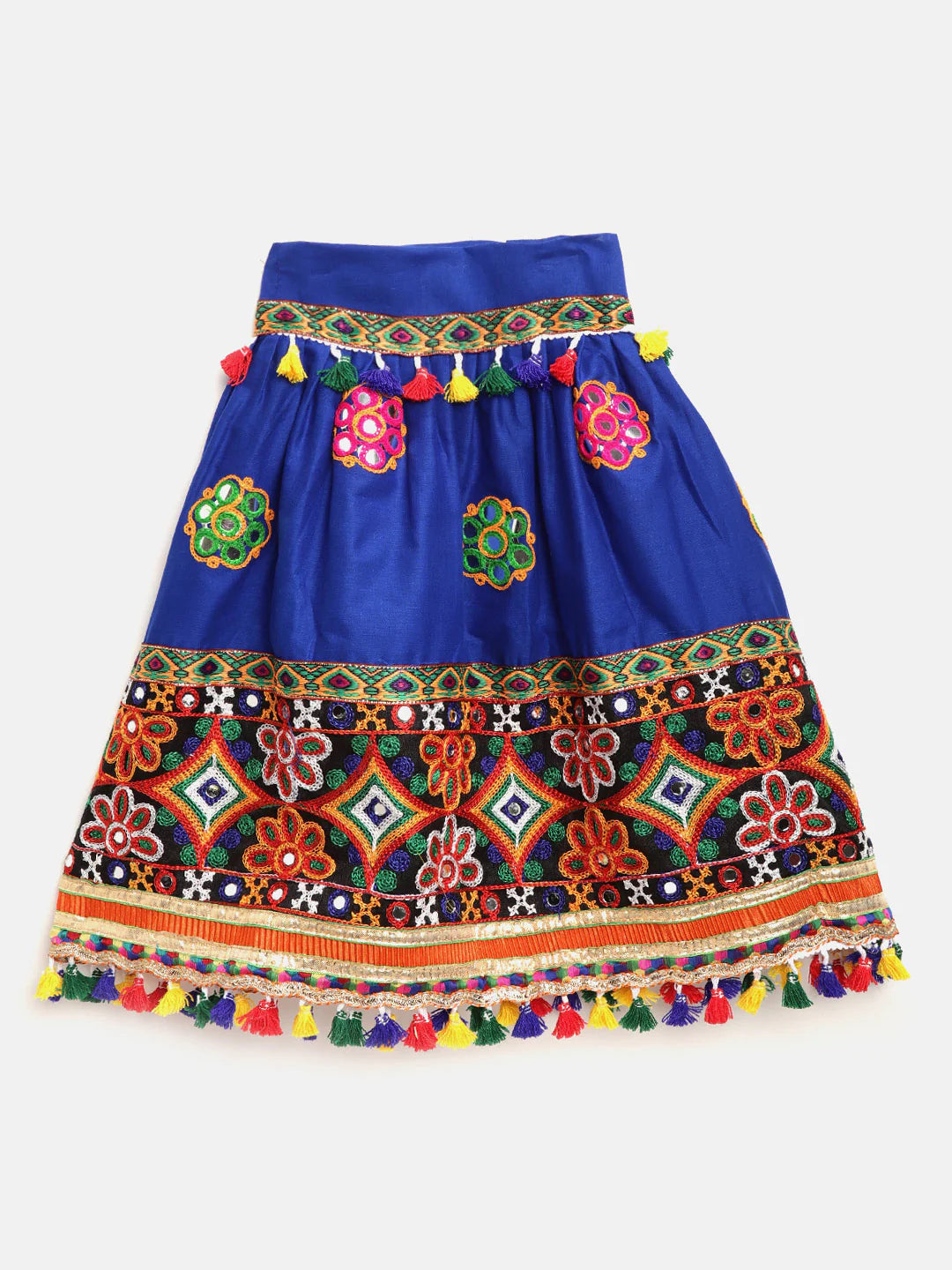 BownBee Kids Girls Navratri Dandiya  Garba Mirror Work Chaniya Choli  Dupatta