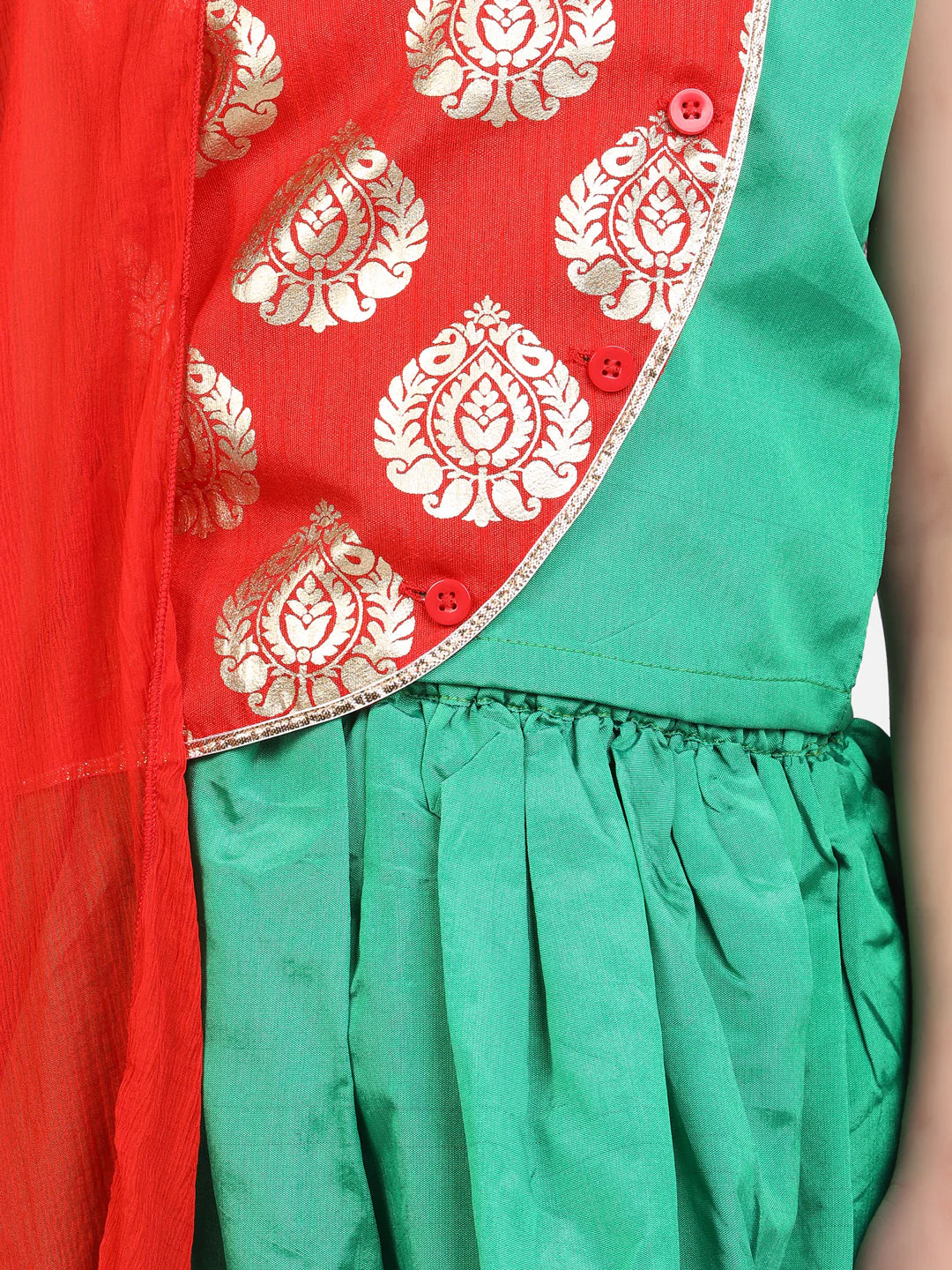 BownBee Sibling little Kanhiya suit and round panel printed Lehenga with Dupatta