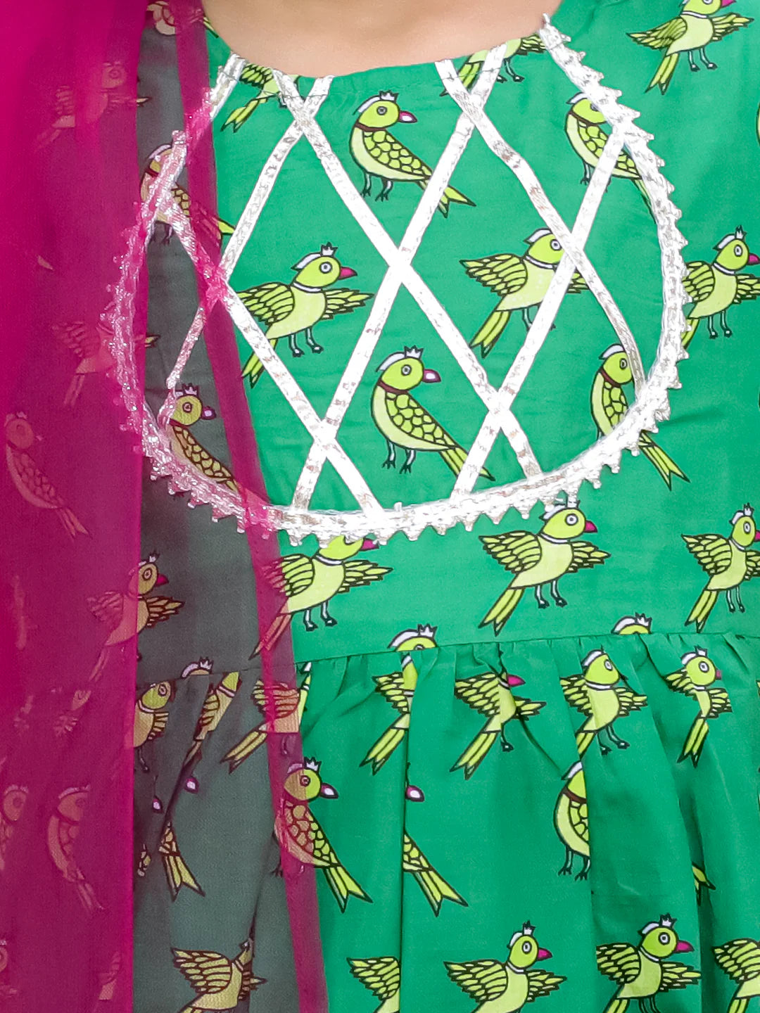 BownBee Pure Cotton Jacket Kurta Dhoti with Kurti Sharara Dupatta Set