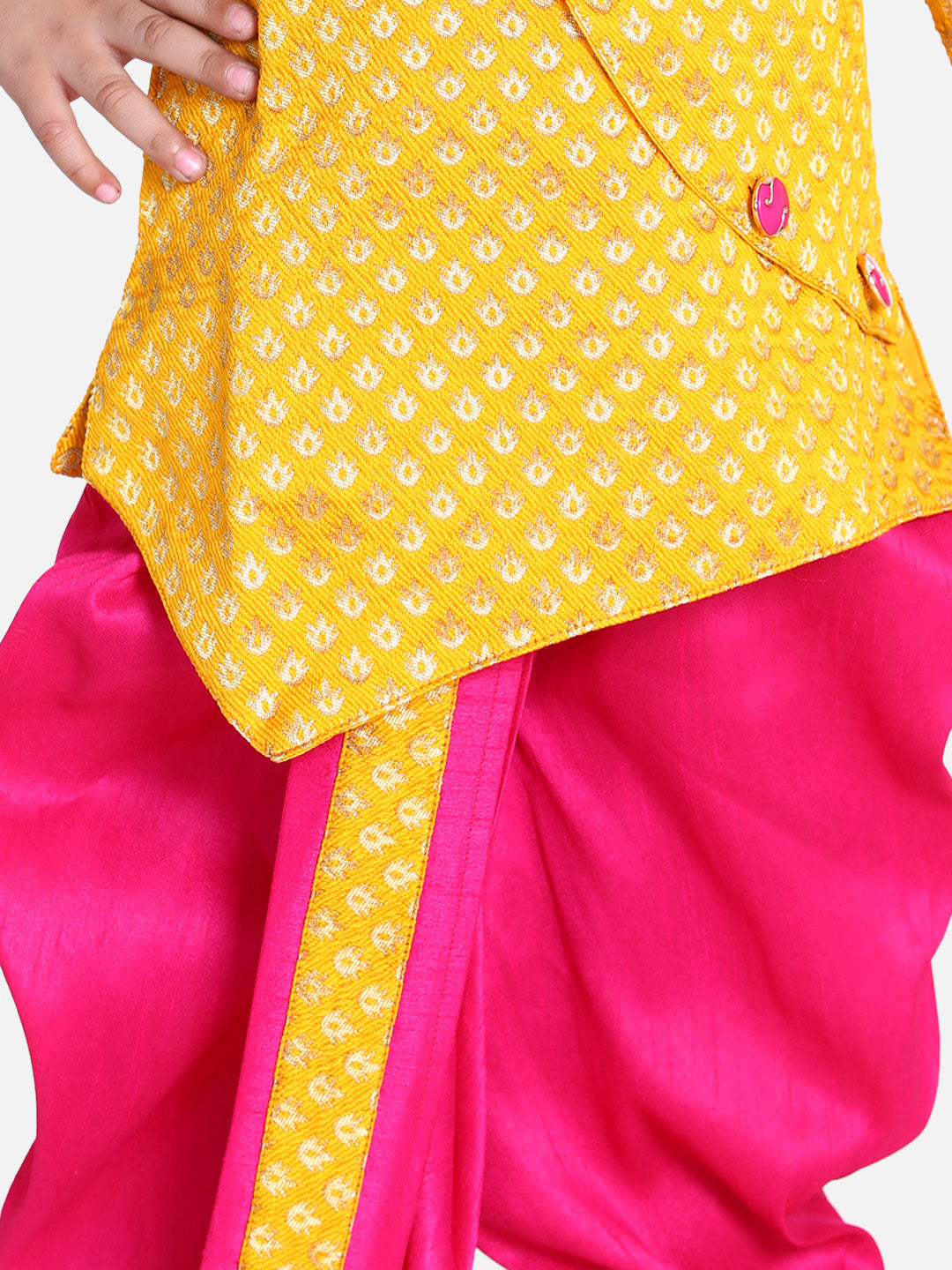 BownBee Boys Jacquard Front Open Sherwani