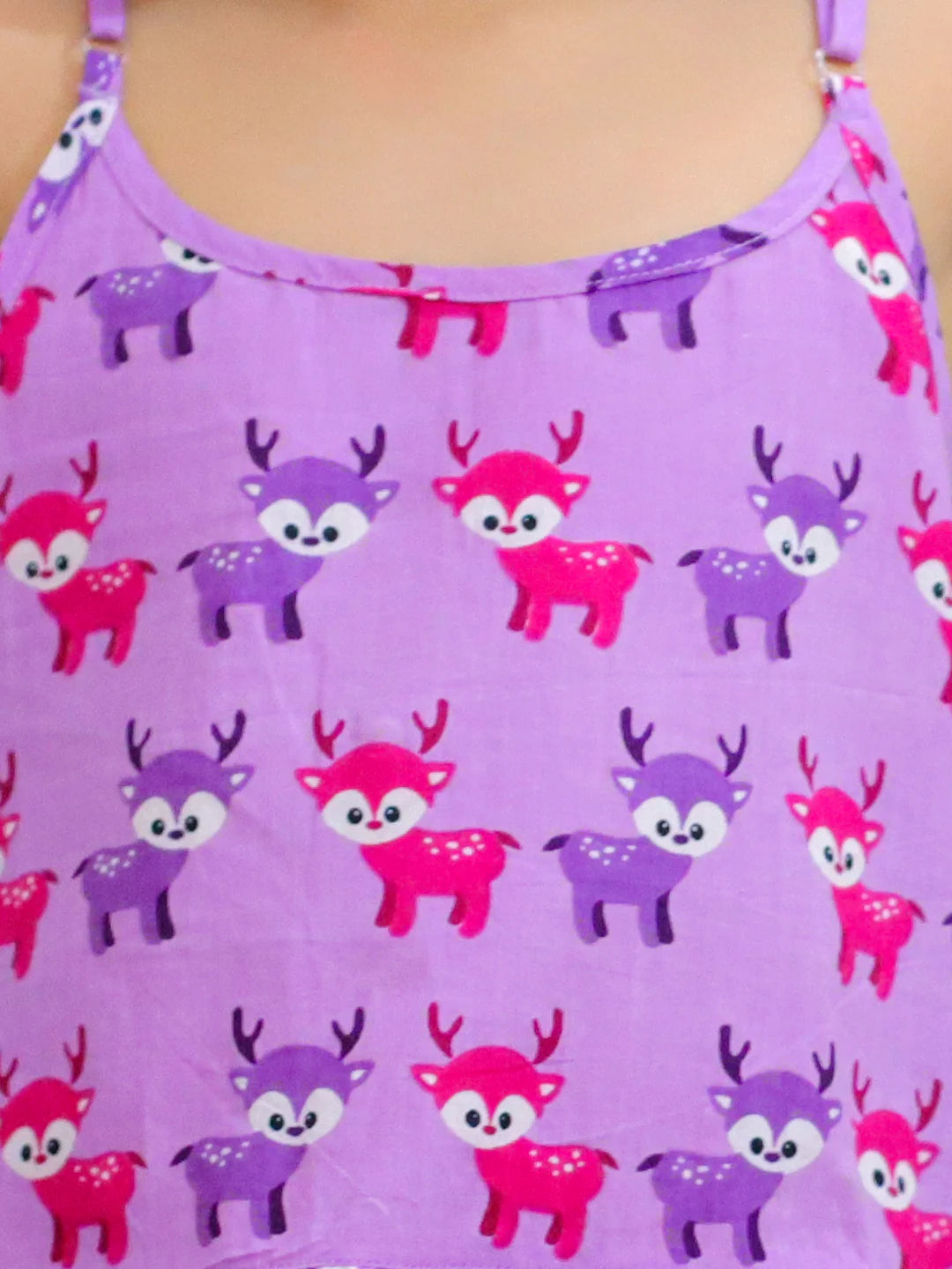 BownBee Pure Cotton Printed Top with Harem Pants for Girls
