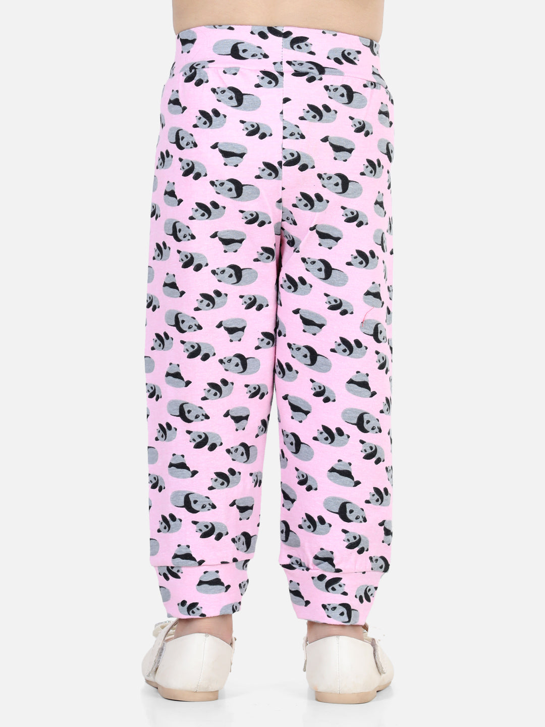 BownBee All Over Panda Printed Leggings - Pink