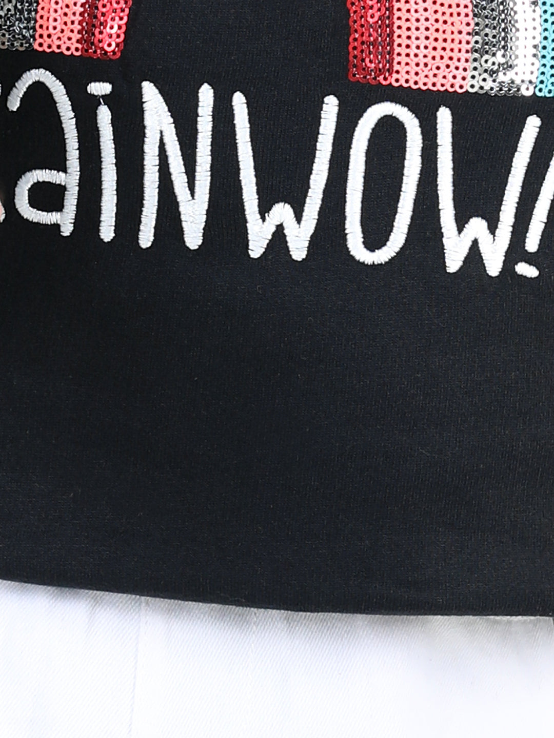 BownBee Full Sleeve Sweatshirt for Girls- Black