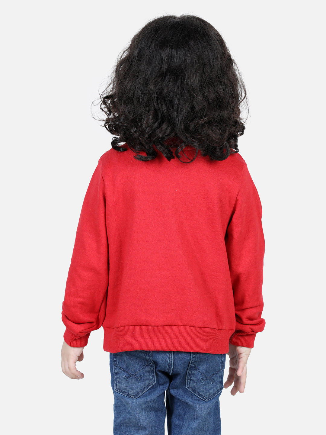 BownBee Full Sleeve Sweatshirt for Boys- Red