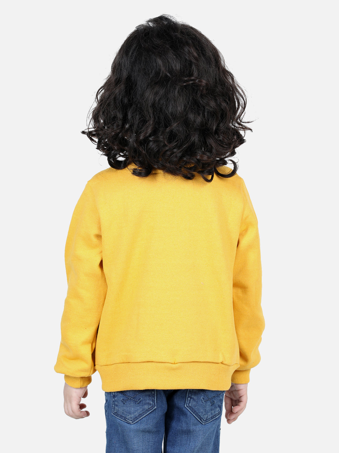 BownBee Full Sleeve Sweatshirt for Boys- Yellow