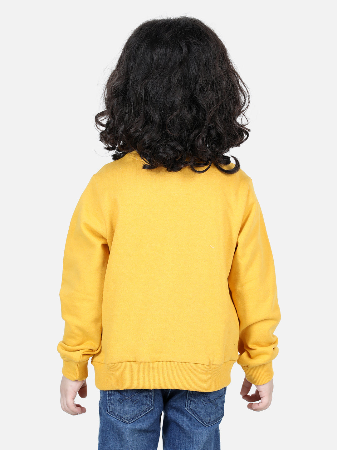 BownBee Full Sleeve Sweatshirt for Boys- Yellow