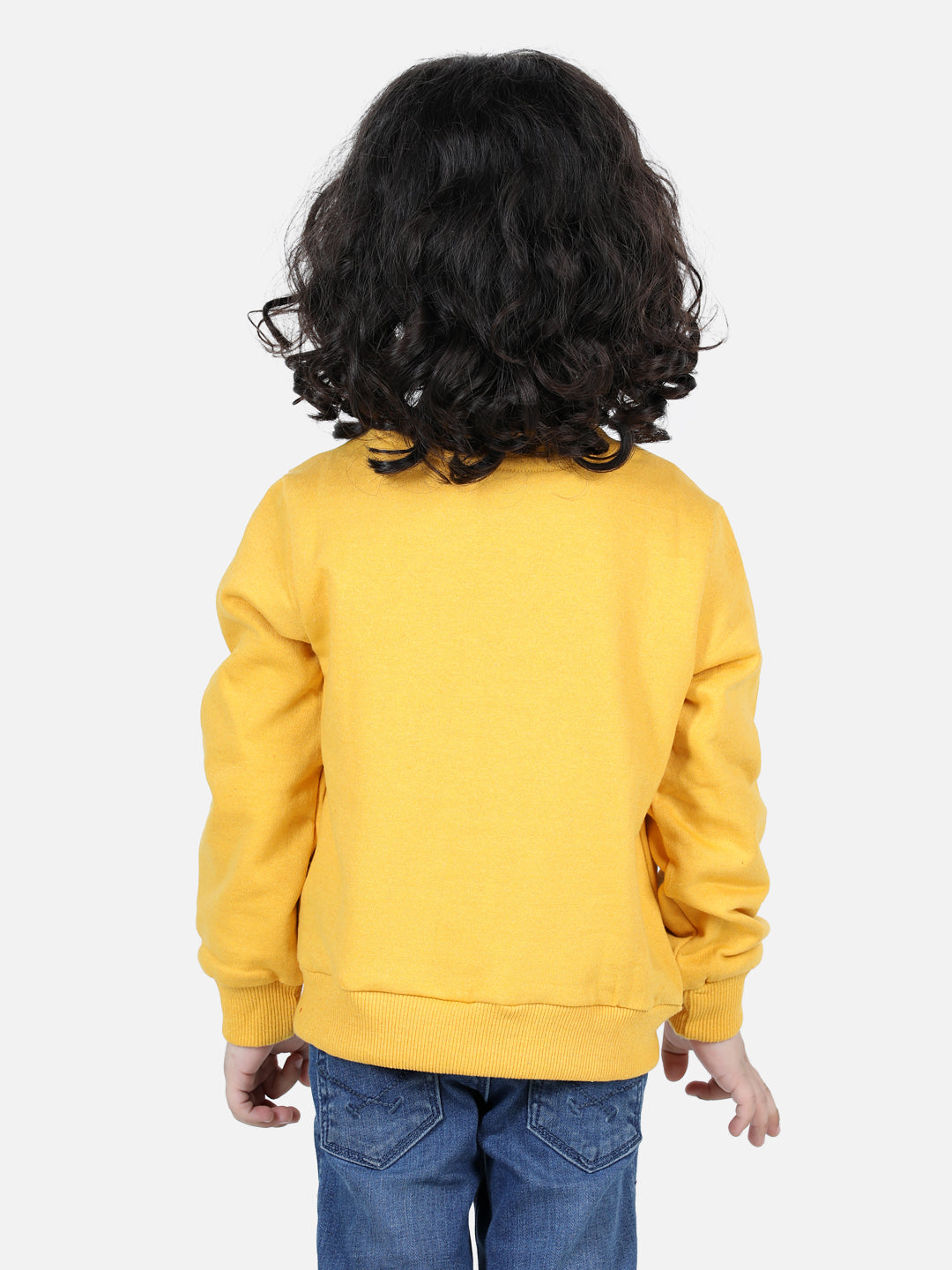 BownBee Full Sleeve Sweatshirt for Boys- Yellow