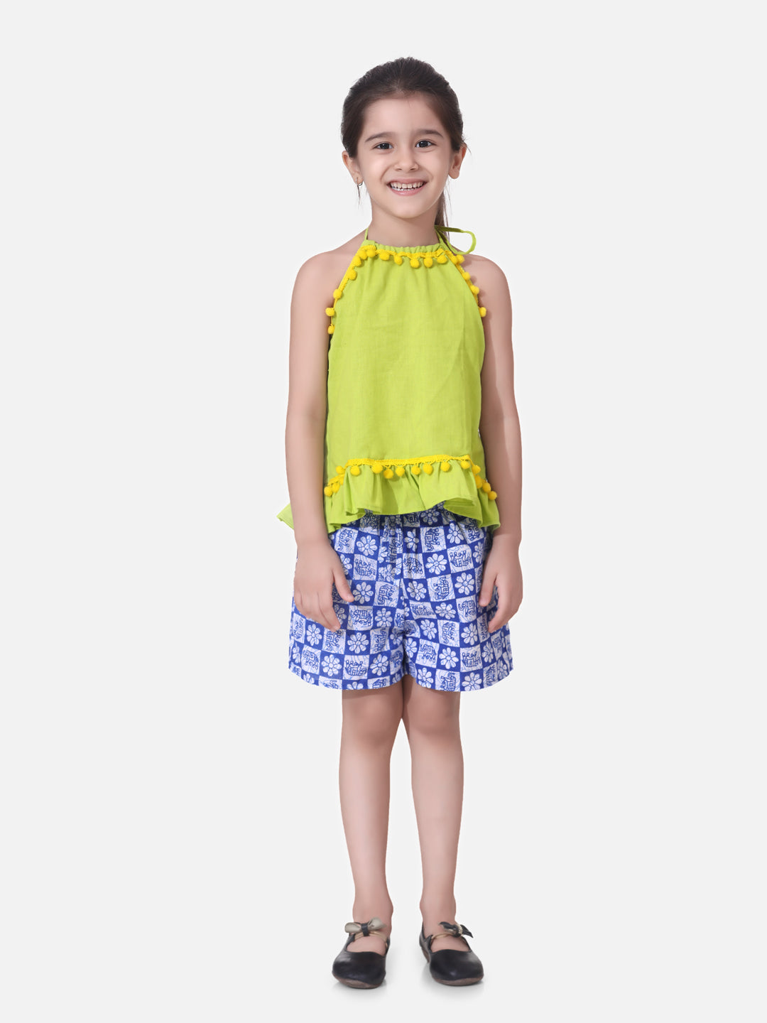 BownBee Pure Cotton Top With Printed Shorts-Super Sale