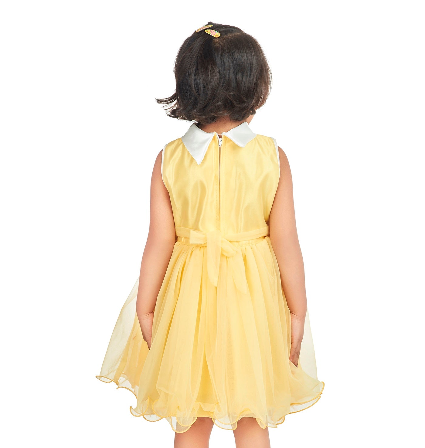 BownBee Sleeveless Solid Flared Dress